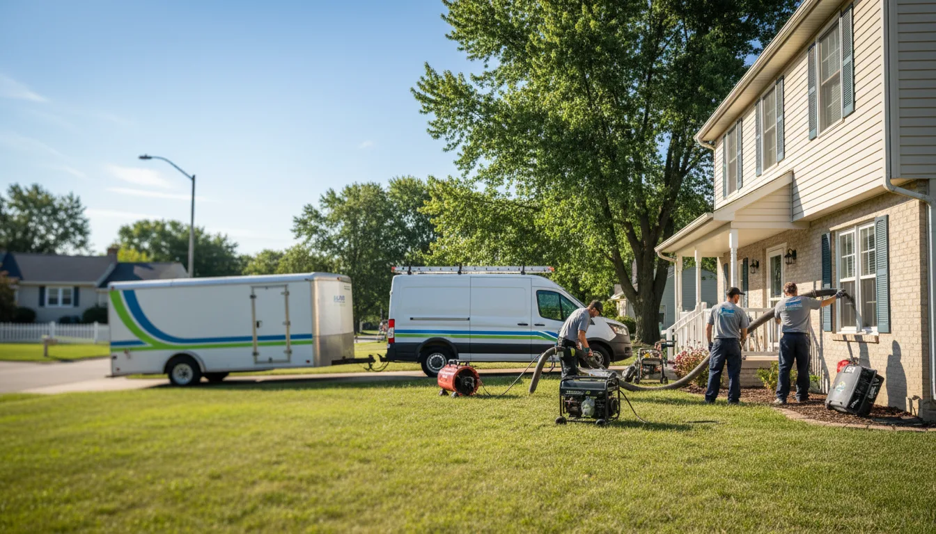 Flooded Basement Restoration And Cleanup With Repair in Uniontown, OH near me